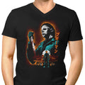 Attack on Haddonfield Men's V-Neck - Adult & Kids T-Shirts, Sweatshirts & Hoodies apparel design preview 1