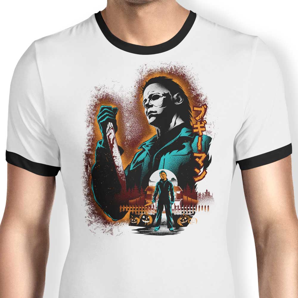 Attack on Haddonfield Ringer - Adult & Kids T-Shirts, Sweatshirts & Hoodies apparel design preview 1