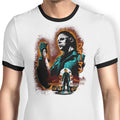 Attack on Haddonfield Ringer - Adult & Kids T-Shirts, Sweatshirts & Hoodies apparel design preview 1