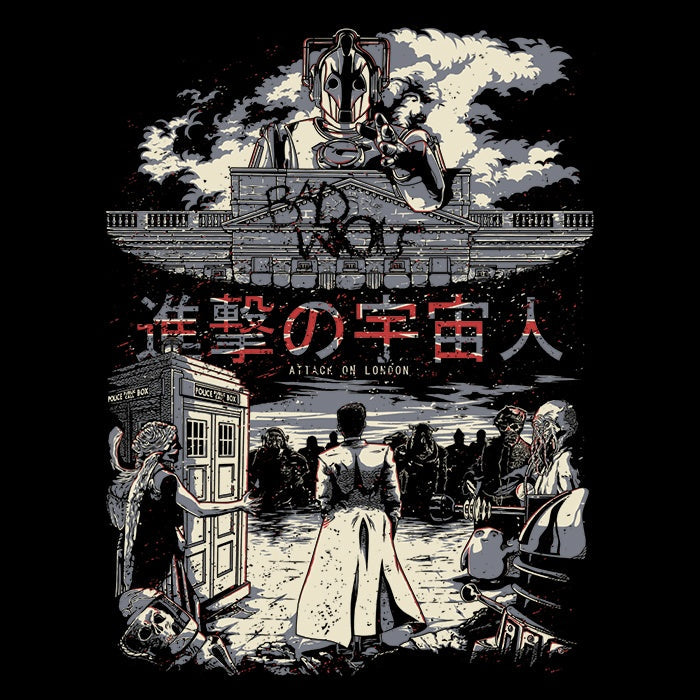 Attack on London - Adult & Kids T-Shirts, Sweatshirts & Hoodies apparel design preview 2