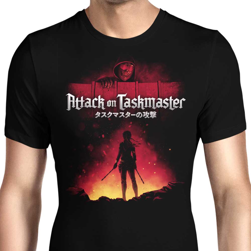 Attack on Taskmaster Men's Apparel - Adult & Kids T-Shirts, Sweatshirts & Hoodies apparel design preview 1