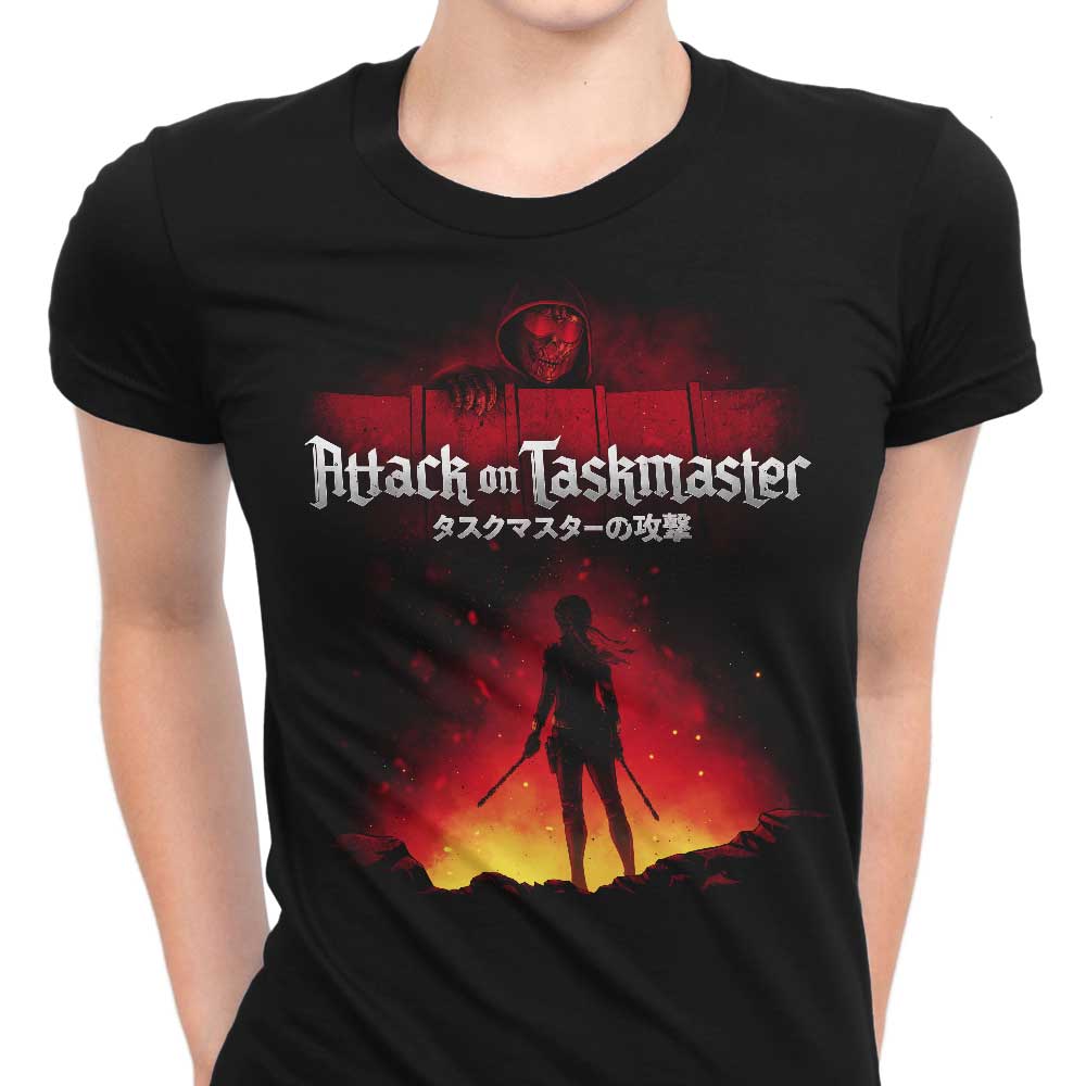 Attack on Taskmaster Women's Apparel - Adult & Kids T-Shirts, Sweatshirts & Hoodies apparel design preview 1