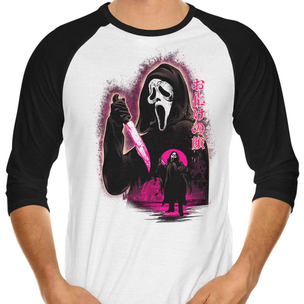 Attack on Woodsboro 3/4 Sleeve Raglan - Adult & Kids T-Shirts, Sweatshirts & Hoodies apparel design preview 1