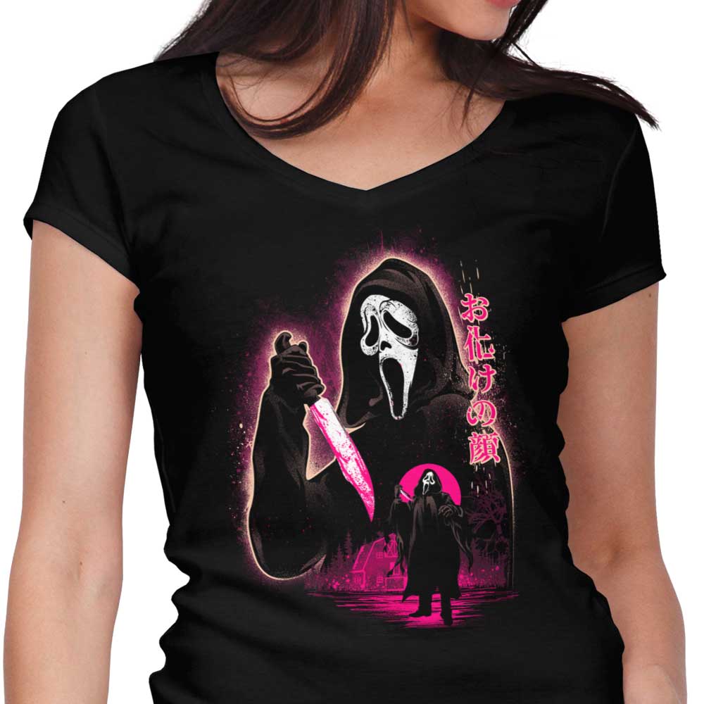Attack on Woodsboro Women's V-Neck - Adult & Kids T-Shirts, Sweatshirts & Hoodies apparel design preview 1