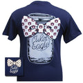 Auburn Mason Jar Bow Bright - Adult & Kids T-Shirts, Sweatshirts & Hoodies apparel design preview 1