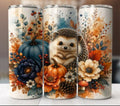 Autumn Hedgehog 20 oz Skinny Tumbler Cup With Straw - Adult & Kids T-Shirts, Sweatshirts & Hoodies apparel design preview 1