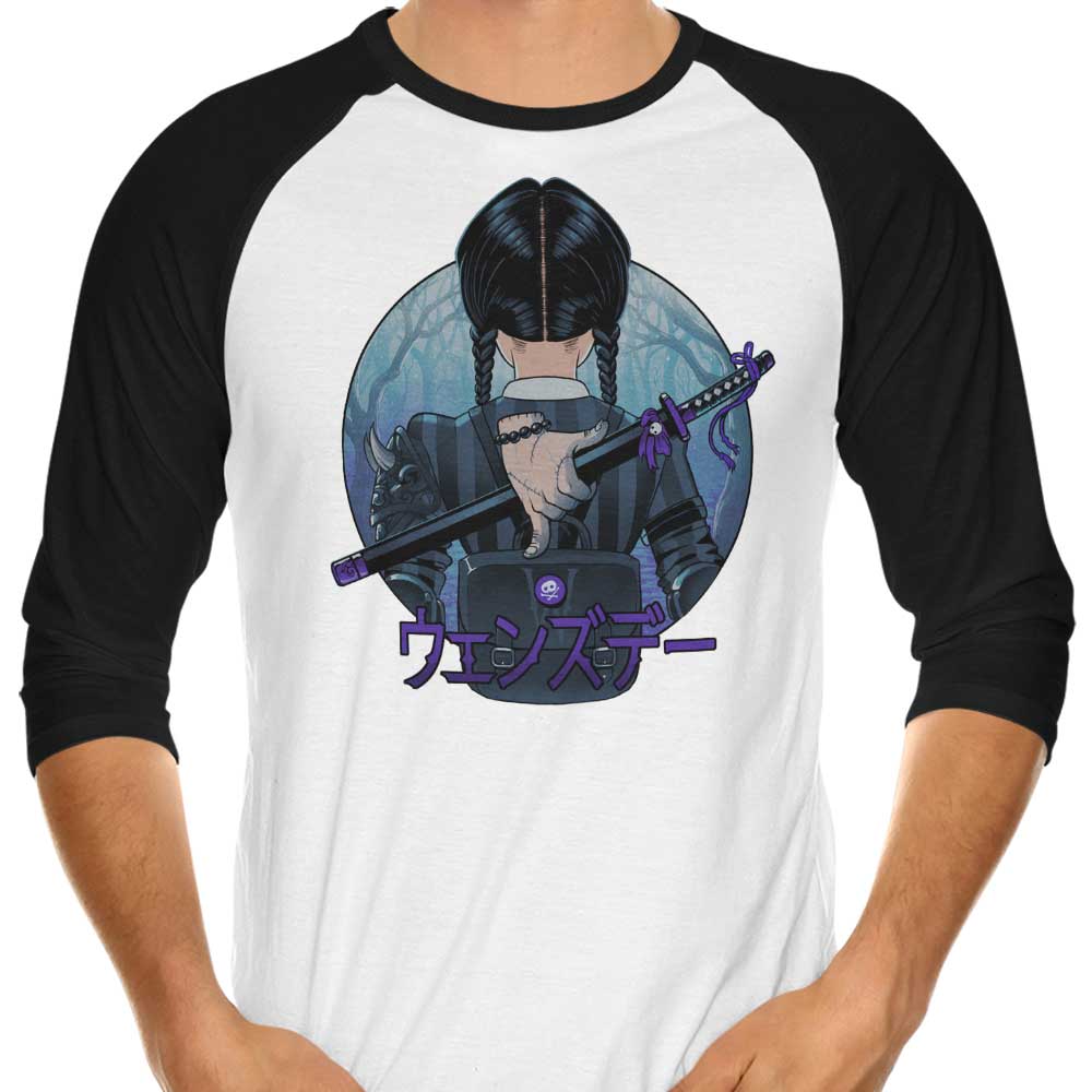 Autumn Raven 3/4 Sleeve Raglan - Adult & Kids T-Shirts, Sweatshirts & Hoodies apparel design preview 1