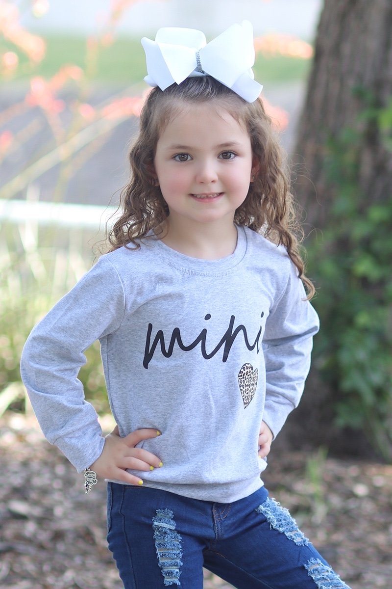 Mommy Me Baby Youth Mini Mama Heart - Adult & Kids T-Shirts, Sweatshirts & Hoodies apparel design preview 2