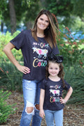 SALE Mommy Me Baby Youth Just a Girl Who Loves Cows - Adult & Kids T-Shirts, Sweatshirts & Hoodies apparel design preview 1