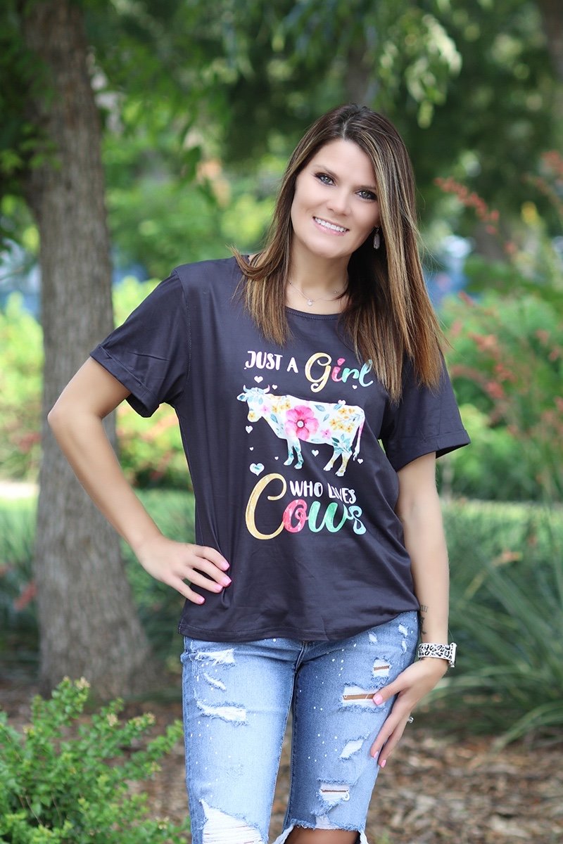 SALE Mommy Me Baby Youth Just a Girl Who Loves Cows - Adult & Kids T-Shirts, Sweatshirts & Hoodies apparel design preview 2