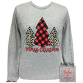 Girlie Girl Originals Lulu Mac Preppy Merry Christmas - Adult & Kids T-Shirts, Sweatshirts & Hoodies apparel design preview 1