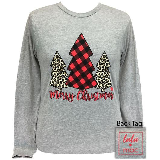 Girlie Girl Originals Lulu Mac Preppy Merry Christmas - Adult & Kids T-Shirts, Sweatshirts & Hoodies apparel design preview 1