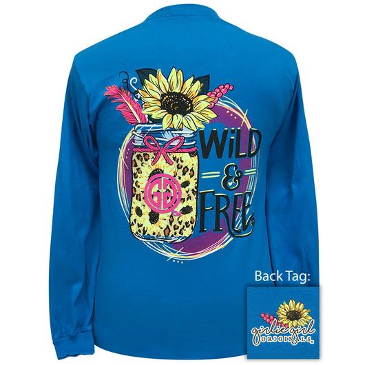 Girlie Girl Originals Wild Free Sunflower - Adult & Kids T-Shirts, Sweatshirts & Hoodies apparel design preview 1