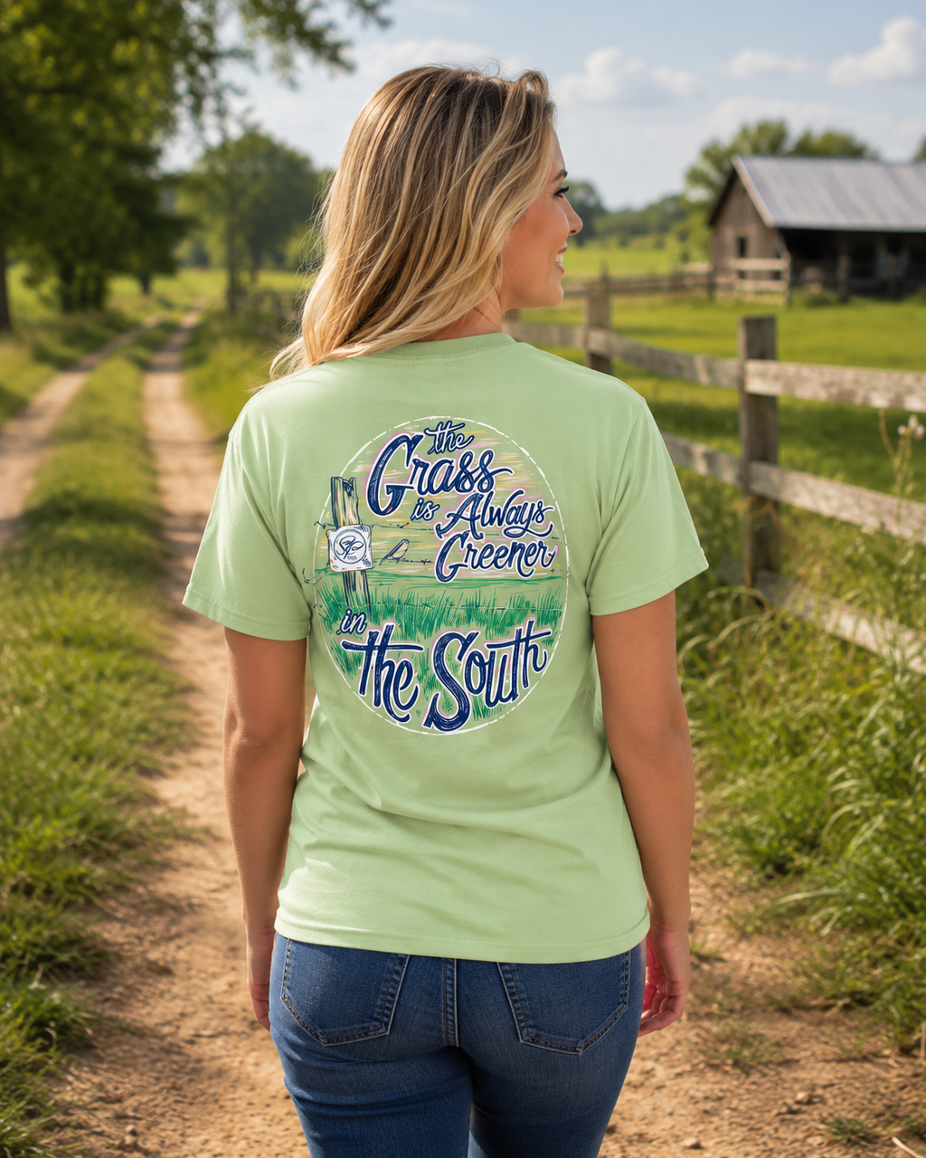 SALE Sassy Frass Grass is Always Greener in the South - Adult & Kids T-Shirts, Sweatshirts & Hoodies apparel design preview 1