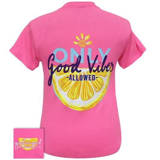 Girlie Girl Originals Preppy Only Good Vibes Allowed - Adult & Kids T-Shirts, Sweatshirts & Hoodies apparel design preview 1
