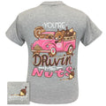 Girlie Girl Originals Preppy Drivin' Me Nuts Squirrel - Adult & Kids T-Shirts, Sweatshirts & Hoodies apparel design preview 1