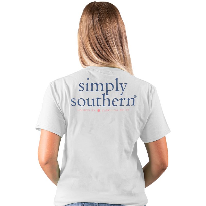 SALE Simply Southern Preppy Classic Basic Logo White - Adult & Kids T-Shirts, Sweatshirts & Hoodies apparel design preview 1