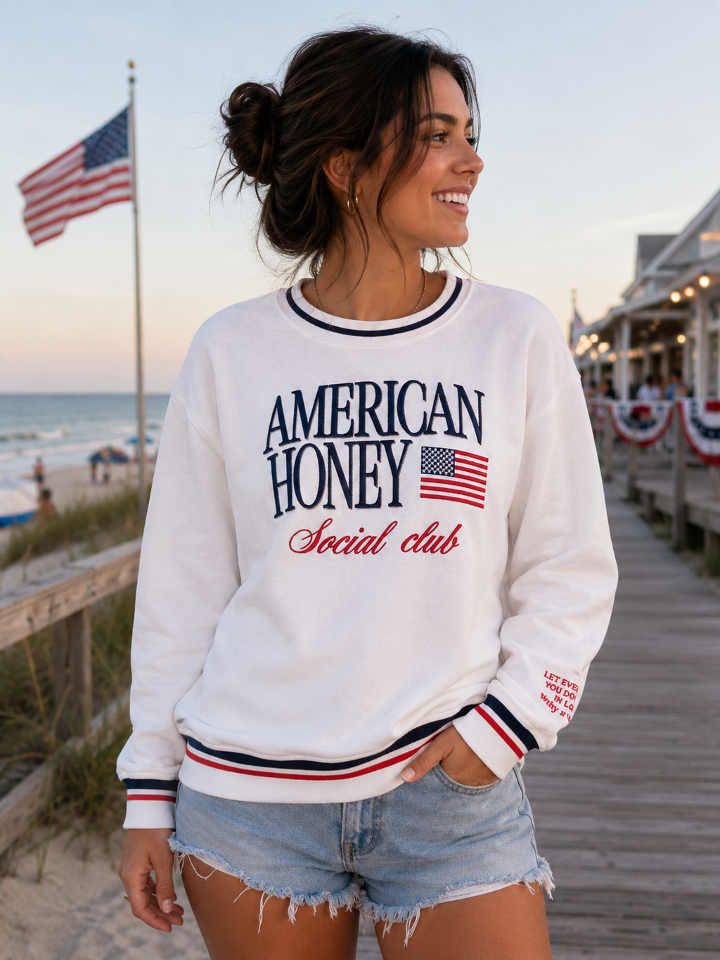 Simply Southern American Varsity Crew - Adult & Kids T-Shirts, Sweatshirts & Hoodies apparel design preview 1