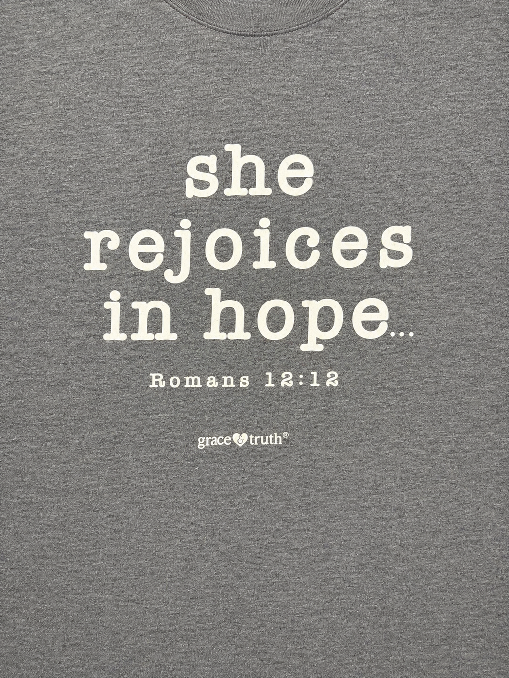 Grace truth Rejoices in Hope - Adult & Kids T-Shirts, Sweatshirts & Hoodies apparel design preview 2