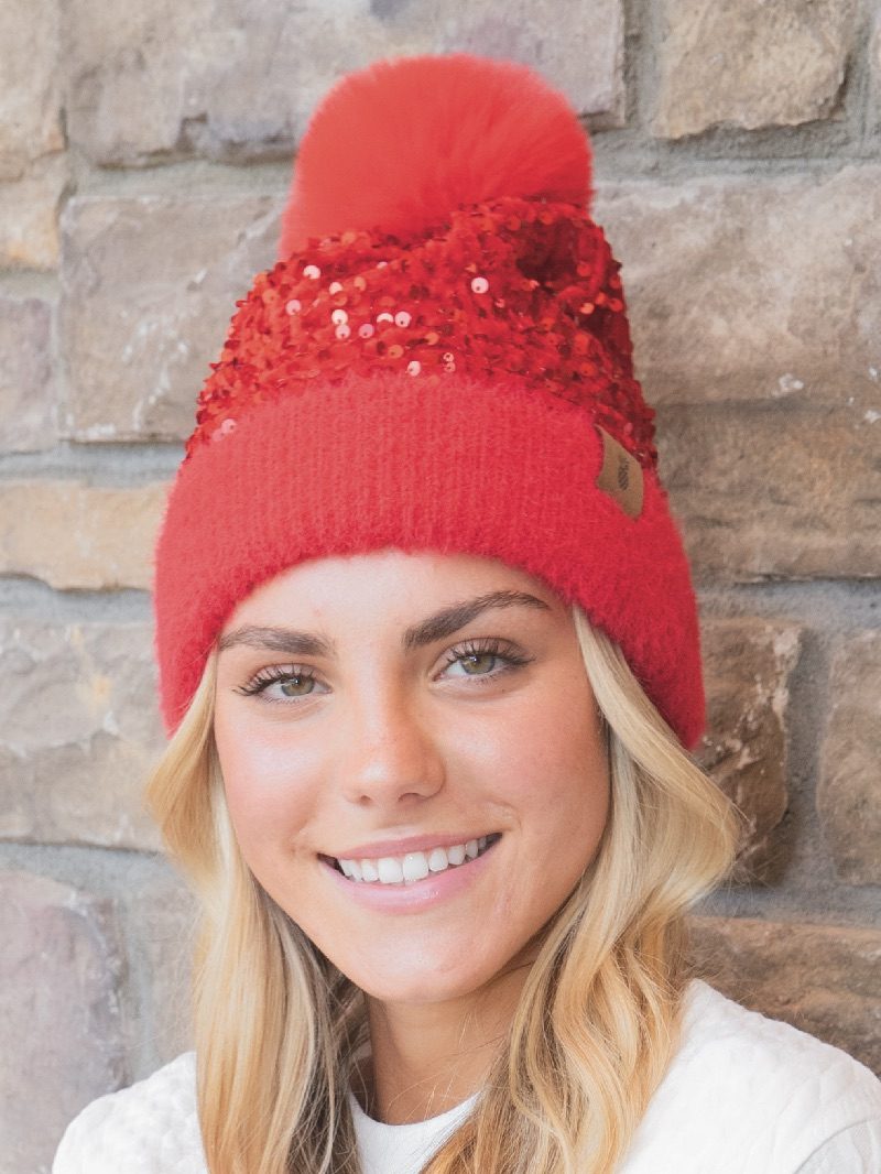 Simply Southern Preppy Solid Sequins Beanie Hat - Adult & Kids T-Shirts, Sweatshirts & Hoodies apparel design preview 1