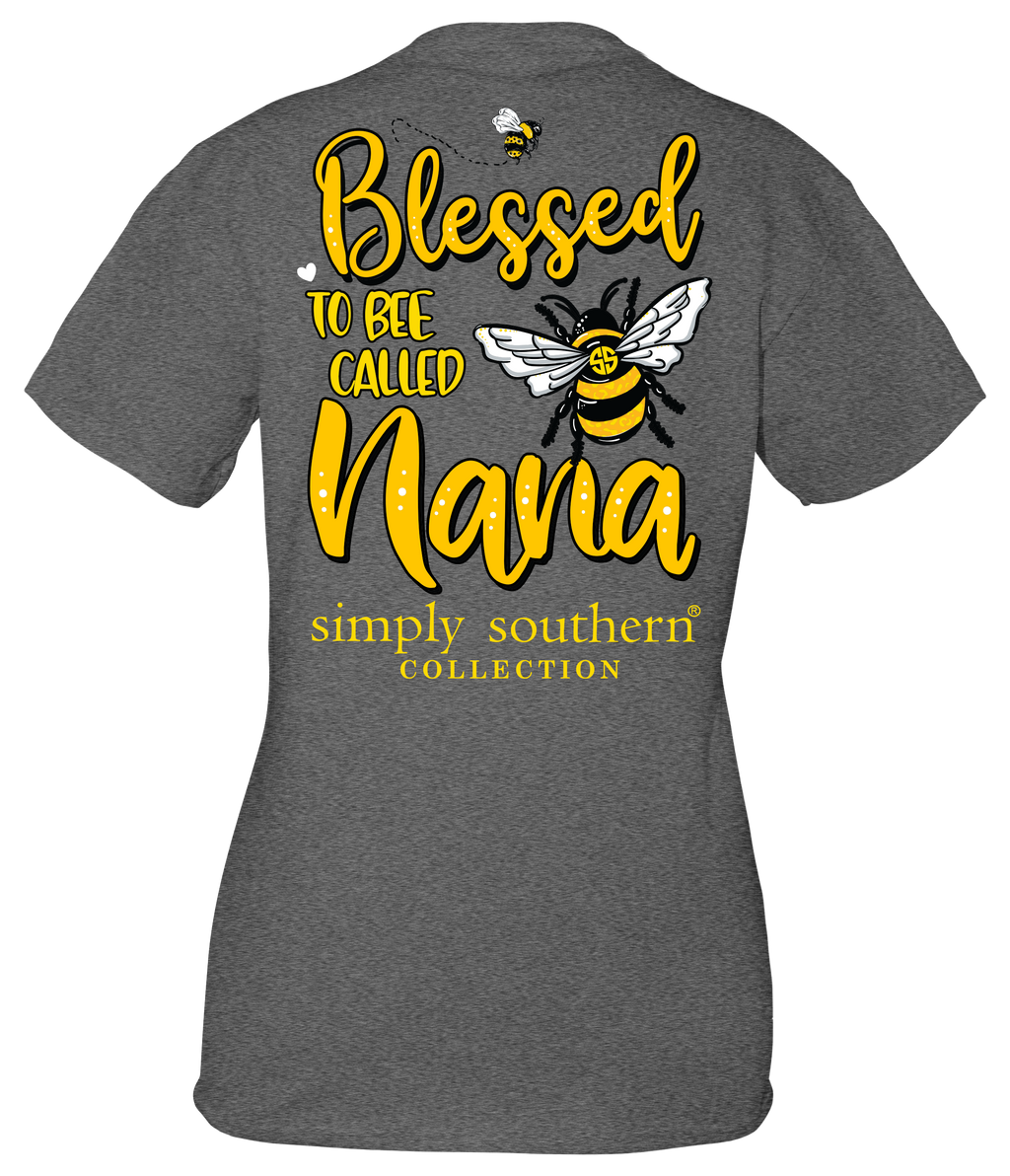 Simply Southern Preppy Blessed To Bee Called Nana - Adult & Kids T-Shirts, Sweatshirts & Hoodies apparel design preview 2