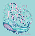 Sale Sassy Frass Be Free Whale Comfort Colors Bright - Adult & Kids T-Shirts, Sweatshirts & Hoodies apparel design preview 1