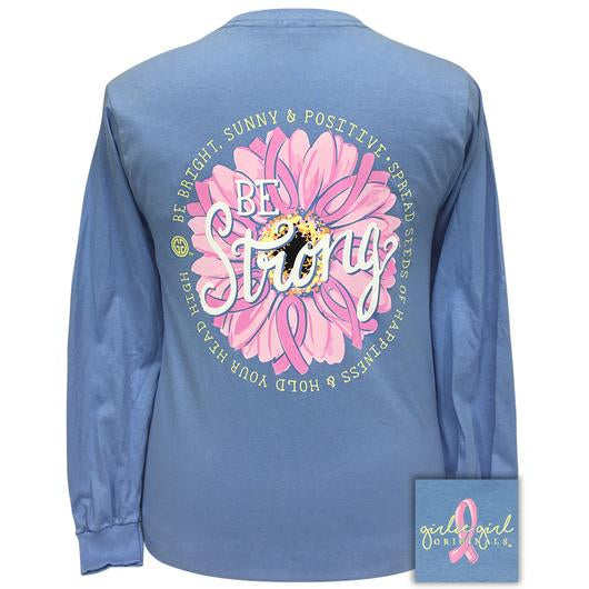 Girlie Girl Originals Be Strong Breast Cancer - Adult & Kids T-Shirts, Sweatshirts & Hoodies apparel design preview 2