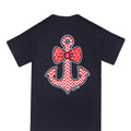 SALE Bjaxx Cute Chevron Anchor Bow Navy Southern - Adult & Kids T-Shirts, Sweatshirts & Hoodies apparel design preview 1