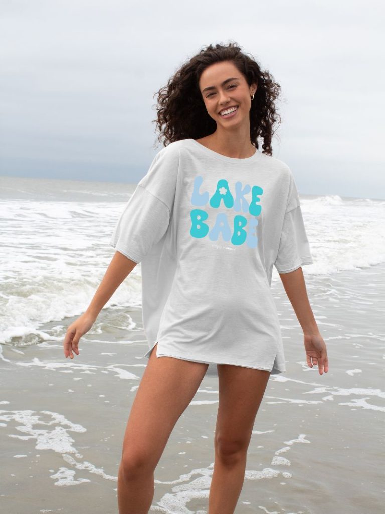 Simply Southern Lake Babe Boxy Oversized - Adult & Kids T-Shirts, Sweatshirts & Hoodies apparel design preview 1