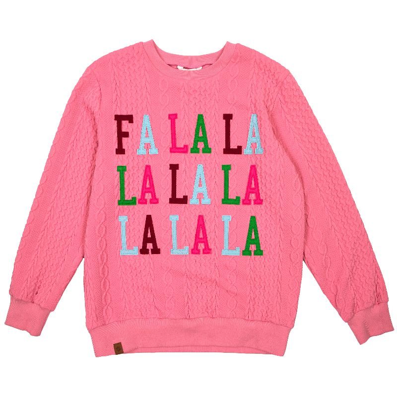 Simply Southern FA LA Braid Holiday Sweater - Adult & Kids T-Shirts, Sweatshirts & Hoodies apparel design preview 1