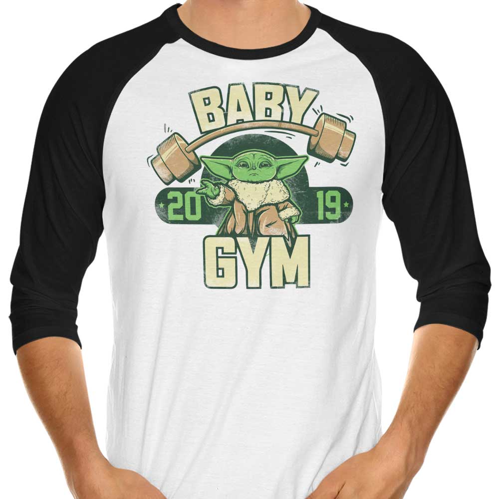 Baby Gym 3/4 Sleeve Raglan - Adult & Kids T-Shirts, Sweatshirts & Hoodies apparel design preview 1