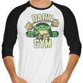 Baby Gym 3/4 Sleeve Raglan - Adult & Kids T-Shirts, Sweatshirts & Hoodies apparel design preview 1