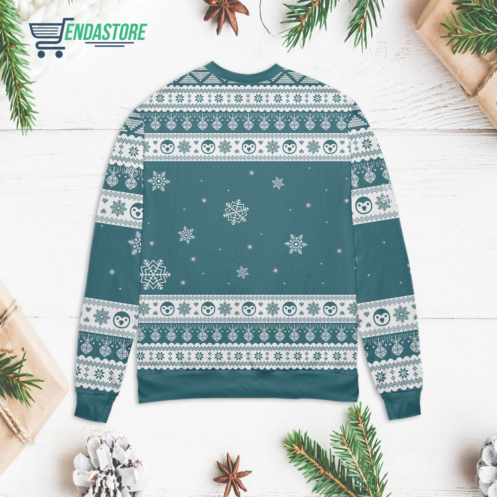 Merry xmas not short penguin size Christmas sweater product image 2
