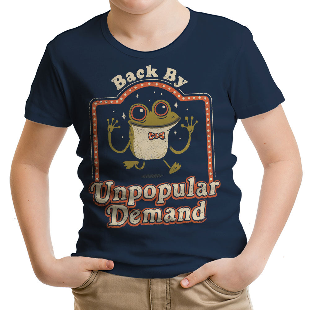 Back by Unpopular Demand Youth Apparel - Adult & Kids T-Shirts, Sweatshirts & Hoodies apparel design preview 2