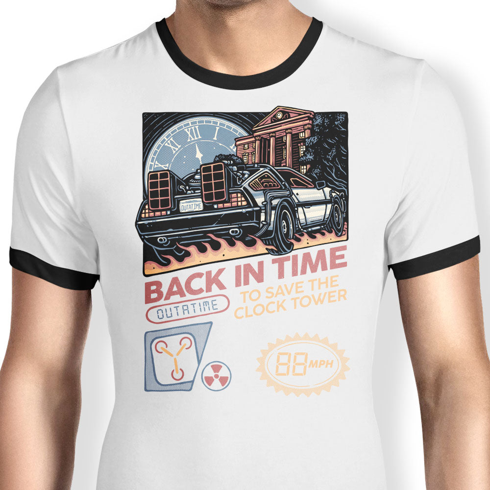 Back in Time Cartridge Ringer - Adult & Kids T-Shirts, Sweatshirts & Hoodies apparel design preview 1