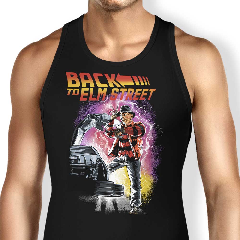 Back to Elm Street Tank Top - Adult & Kids T-Shirts, Sweatshirts & Hoodies apparel design preview 1