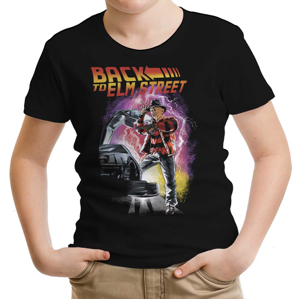 Back to Elm Street Youth Apparel - Adult & Kids T-Shirts, Sweatshirts & Hoodies apparel design preview 1
