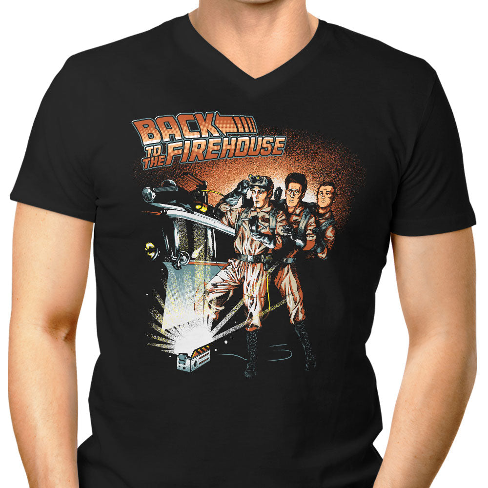 Back to the Firehouse Men's V-Neck - Adult & Kids T-Shirts, Sweatshirts & Hoodies apparel design preview 1