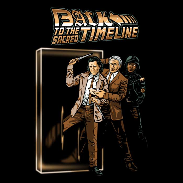 Back to the Sacred Timeline Men's Apparel - Adult & Kids T-Shirts, Sweatshirts & Hoodies apparel design preview 2