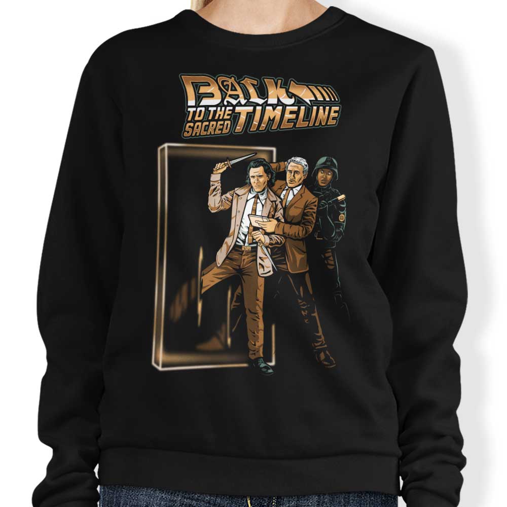 Back to the Sacred Timeline - Adult & Kids T-Shirts, Sweatshirts & Hoodies apparel design preview 1