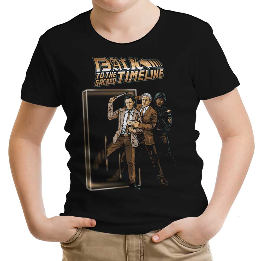 Back to the Sacred Timeline Youth Apparel - Adult & Kids T-Shirts, Sweatshirts & Hoodies apparel design preview 1