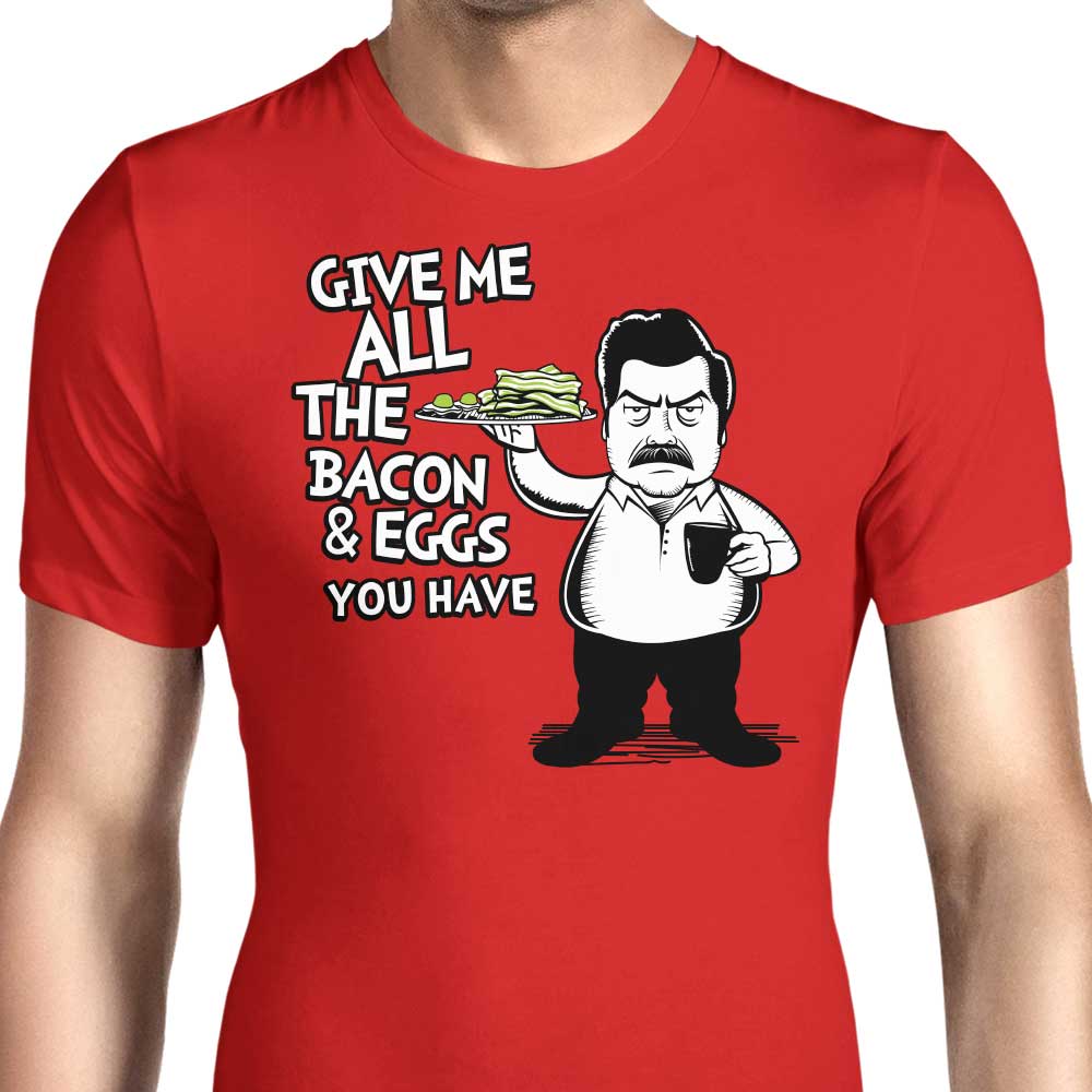 Bacon and Eggs Men's Apparel - Adult & Kids T-Shirts, Sweatshirts & Hoodies apparel design preview 1