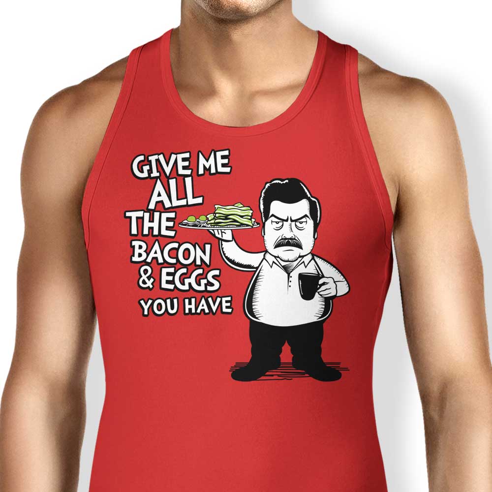 Bacon and Eggs Tank Top - Adult & Kids T-Shirts, Sweatshirts & Hoodies apparel design preview 1