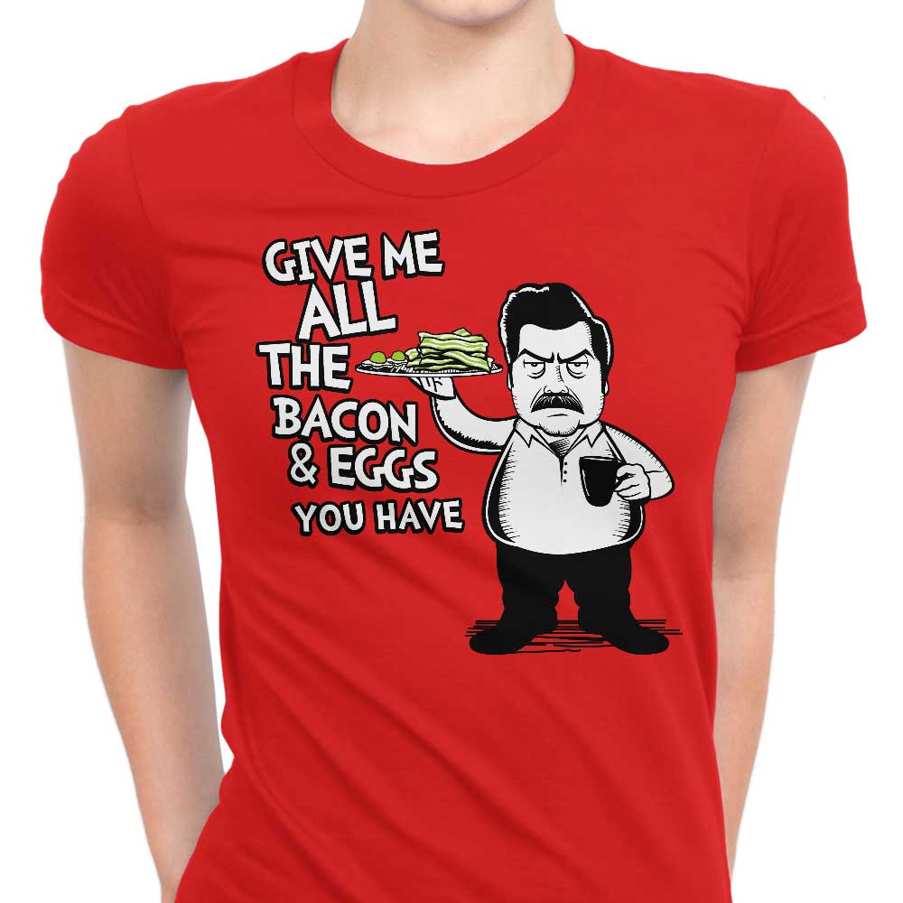 Bacon and Eggs Women's Apparel - Adult & Kids T-Shirts, Sweatshirts & Hoodies apparel design preview 1