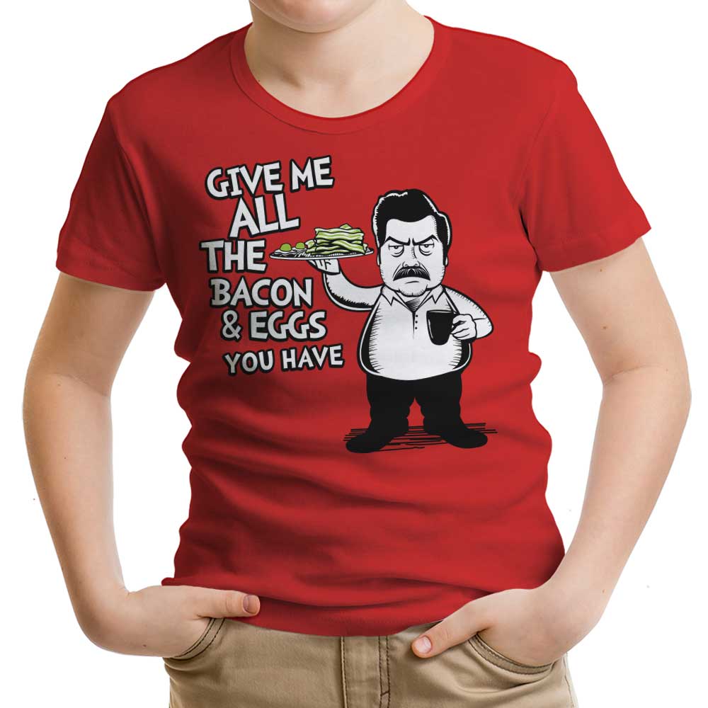 Bacon and Eggs Youth Apparel - Adult & Kids T-Shirts, Sweatshirts & Hoodies apparel design preview 1