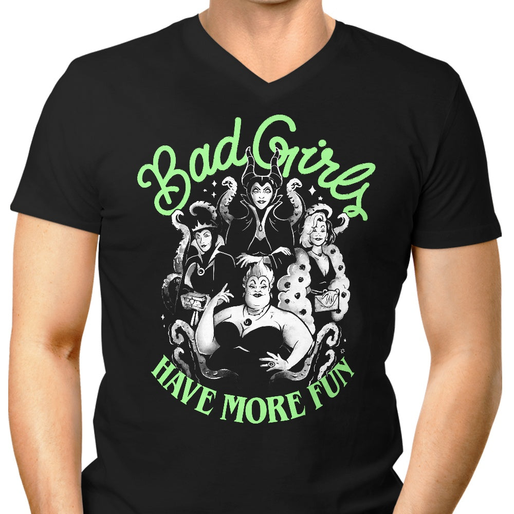 Bad Girls Have More Fun Men's V-Neck - Adult & Kids T-Shirts, Sweatshirts & Hoodies apparel design preview 1