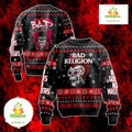 Bad Religion Ugly Christmas Sweater Holiday Party Pullover Snowflake Design product image