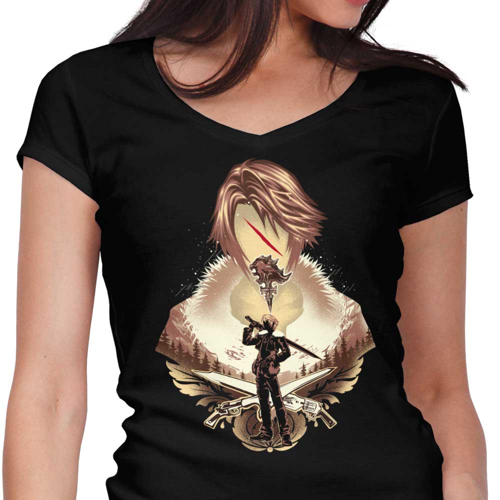 Balamb Elite Mercenary Women's V-Neck - Adult & Kids T-Shirts, Sweatshirts & Hoodies apparel design preview 1