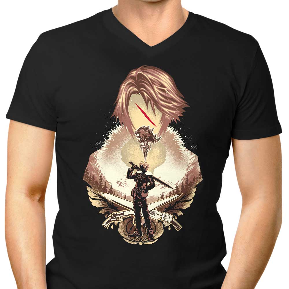 Balamb Elite Mercenary Men's V-Neck - Adult & Kids T-Shirts, Sweatshirts & Hoodies apparel design preview 1