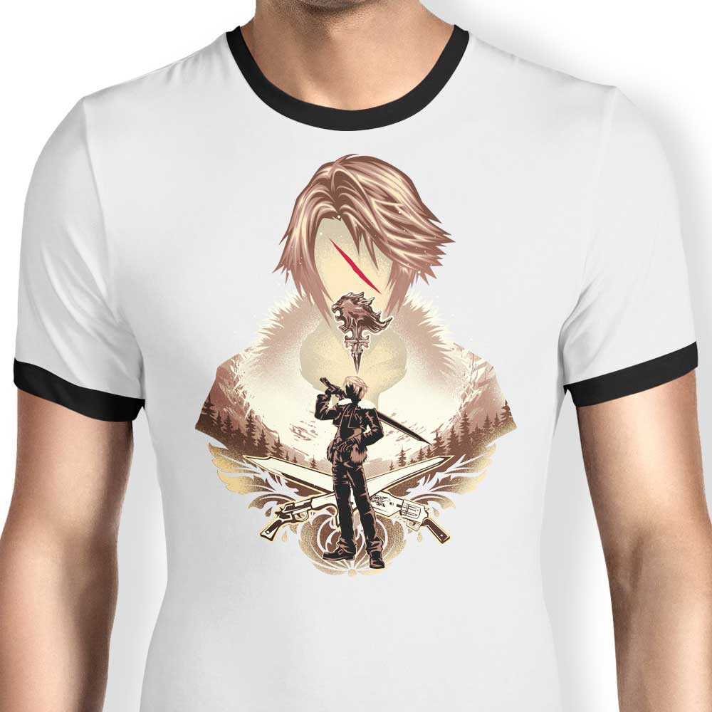 Balamb Elite Mercenary Ringer - Adult & Kids T-Shirts, Sweatshirts & Hoodies apparel design preview 1